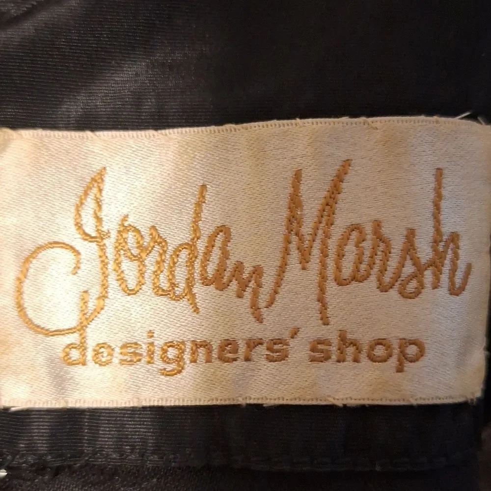 Eloise Curtis for David Styne 60s silver black metallic A line dress size S - Picture 8 of 9